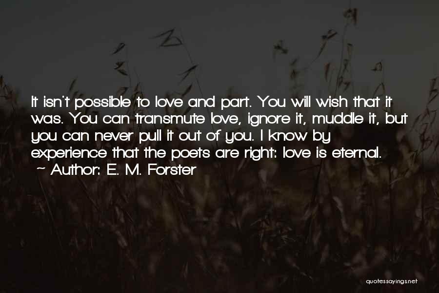 E Love Quotes By E. M. Forster