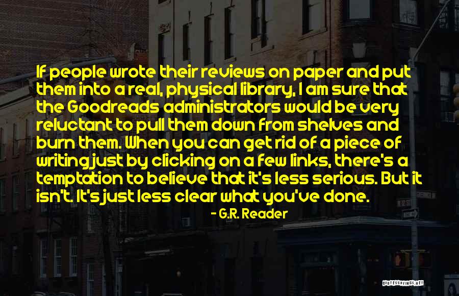 E Reader Reviews Quotes By G.R. Reader E Reader Reviews Quotes By G.R. Reader