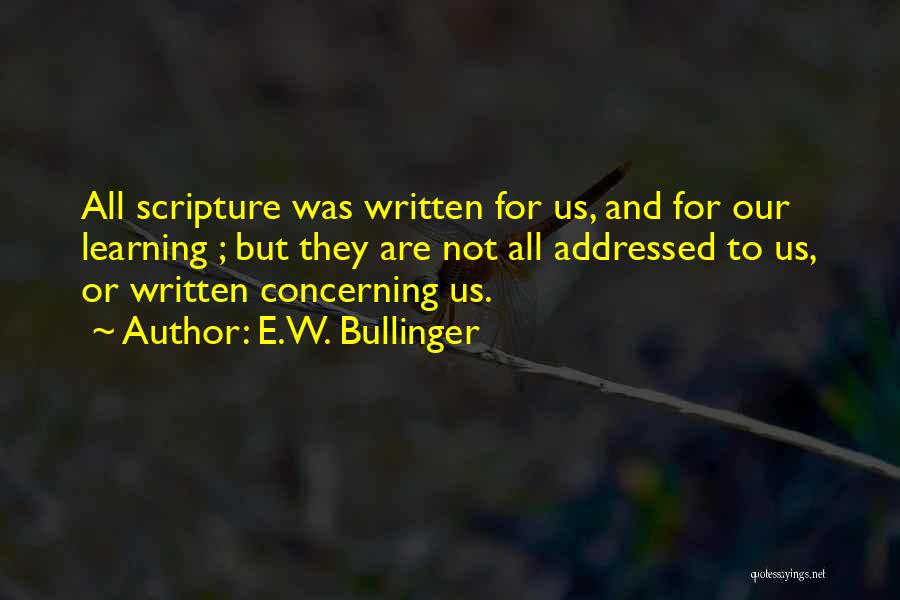 E.W. Bullinger Quotes 1646247