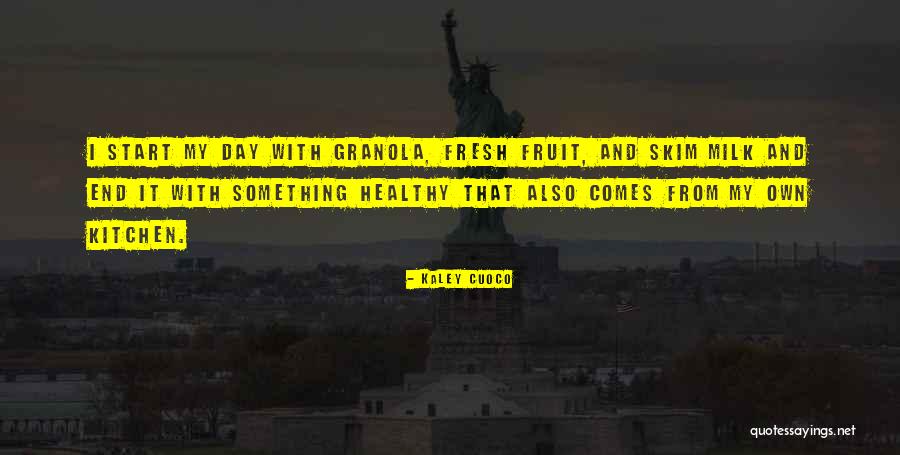 Each Day Fresh Start Quotes By Kaley Cuoco Each Day Fresh Start Quotes By Kaley Cuoco