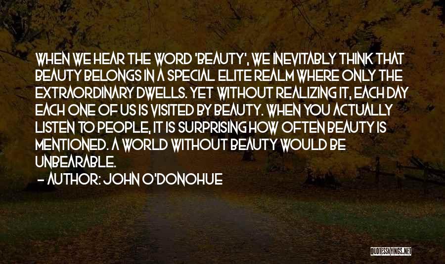 Each Day Is Special Quotes By John O'Donohue