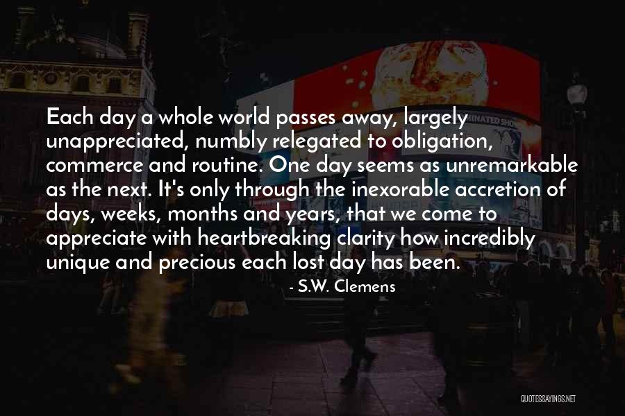 Each Day Is Unique Quotes By S.W. Clemens Each Day Is Unique Quotes By S.W. Clemens