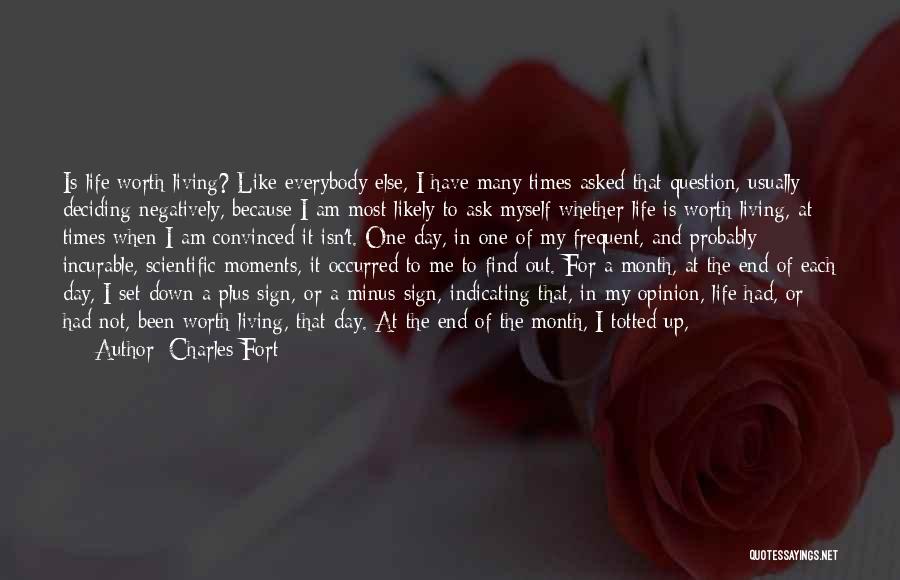 Each Day Of The Month Quotes By Charles Fort