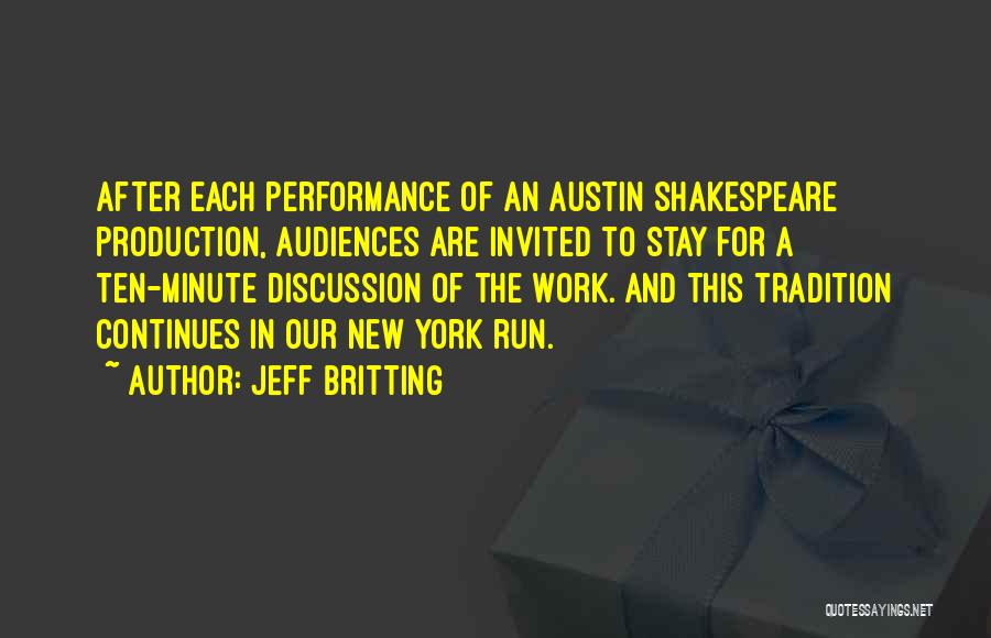 Each Minute Quotes By Jeff Britting