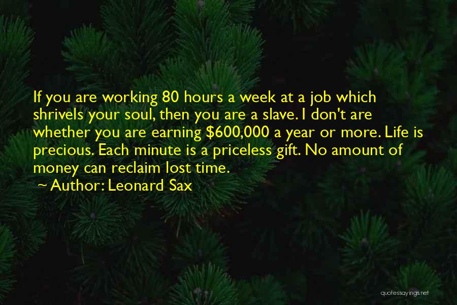 Each Minute Quotes By Leonard Sax