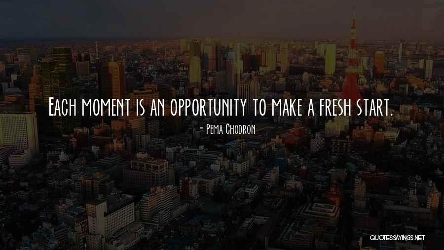 Each Moment Quotes By Pema Chodron