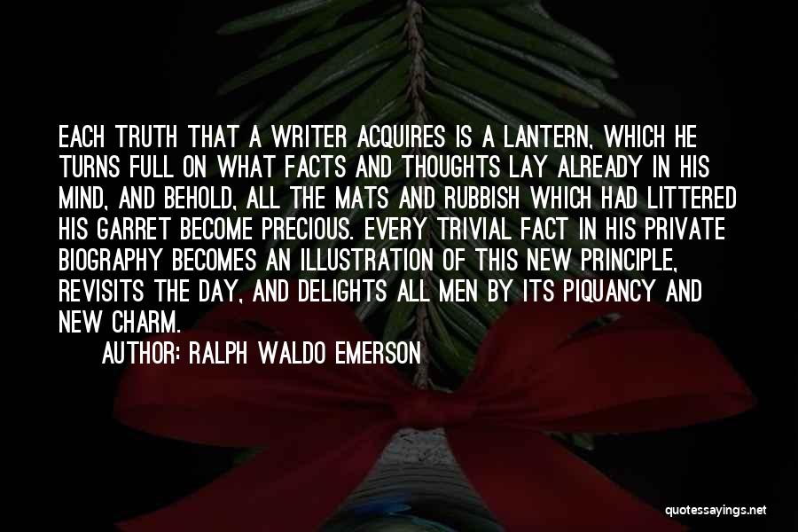 Each New Day Quotes By Ralph Waldo Emerson