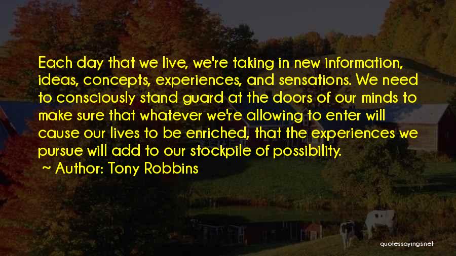 Each New Day Quotes By Tony Robbins