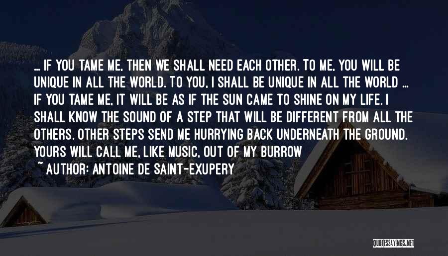 Each Others Back Quotes By Antoine De Saint-Exupery