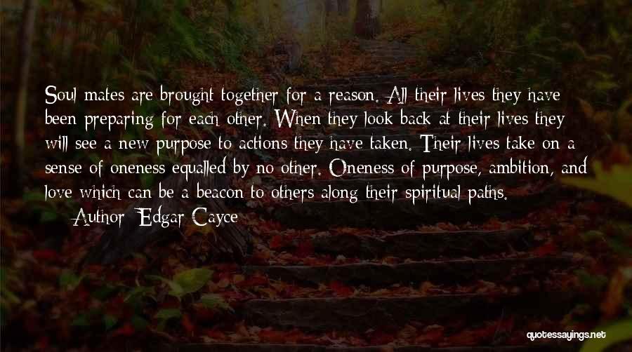 Each Others Back Quotes By Edgar Cayce