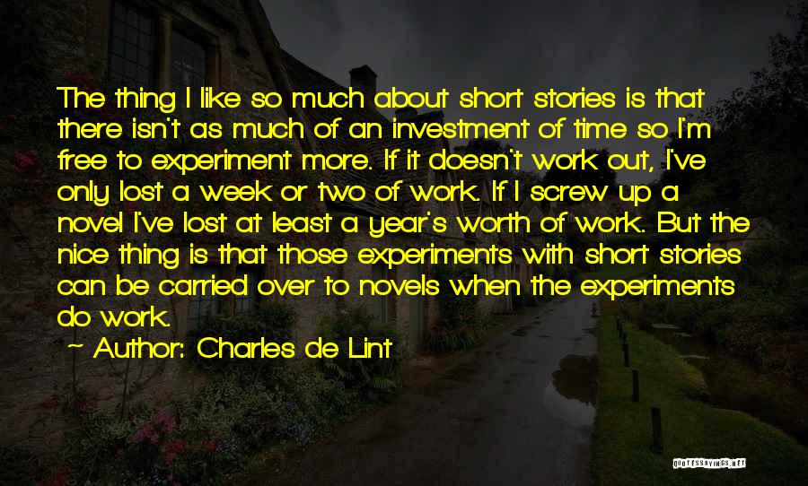 Each Week Of The Year Quotes By Charles De Lint