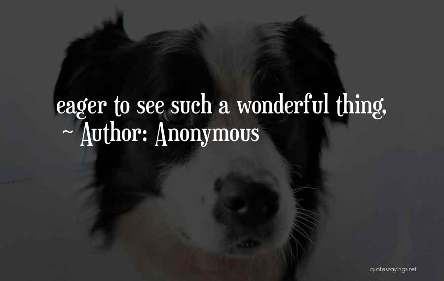 Eager To See Quotes By Anonymous