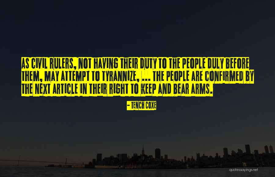 Ealier Quotes By Tench Coxe Ealier Quotes By Tench Coxe