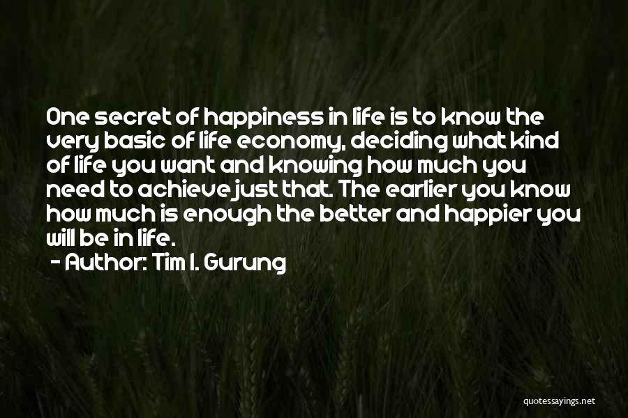 Earlier The Better Quotes By Tim I. Gurung