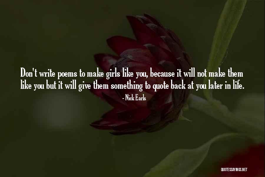 Earls Quotes By Nick Earls Earls Quotes By Nick Earls