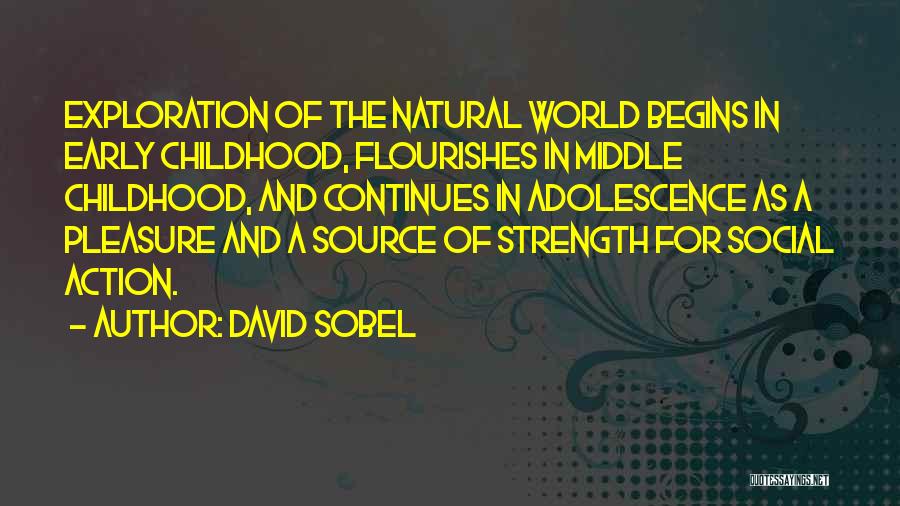 Early Adolescence Quotes By David Sobel