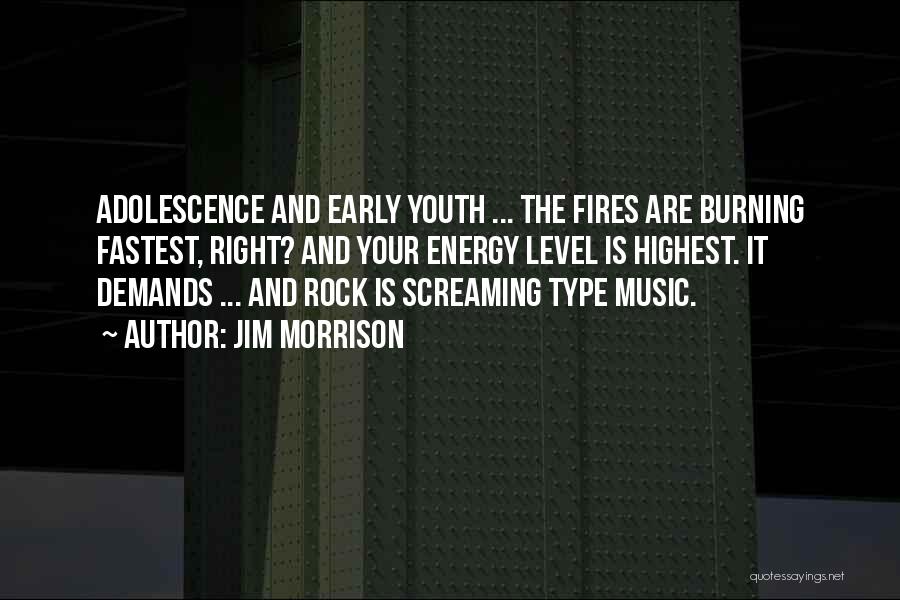 Early Adolescence Quotes By Jim Morrison