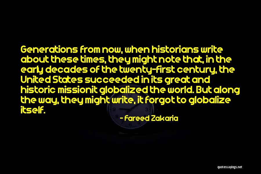 Early America Quotes By Fareed Zakaria