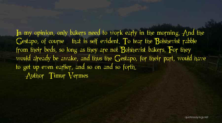 Early Awake Quotes By Timur Vermes