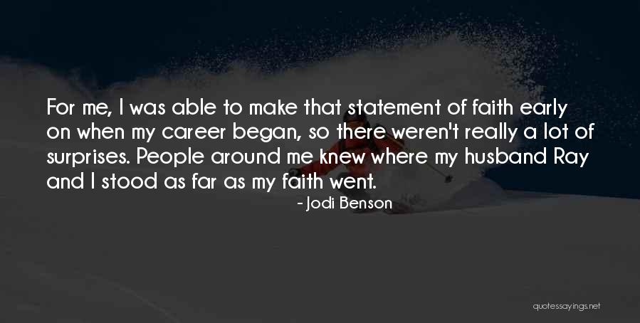 Early Career Quotes By Jodi Benson Early Career Quotes By Jodi Benson