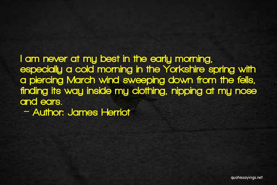 Early Cold Morning Quotes By James Herriot