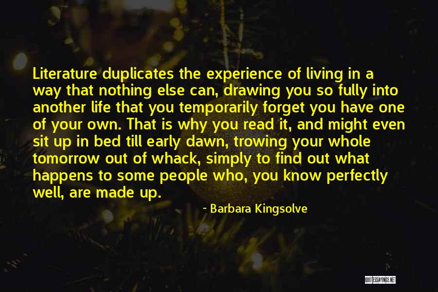 Early Reading Quotes By Barbara Kingsolve