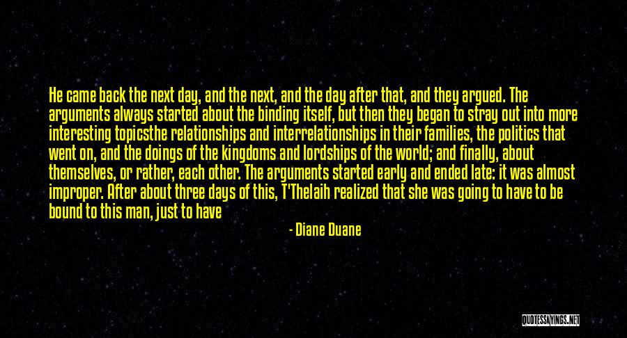 Early Relationships Quotes By Diane Duane Early Relationships Quotes By Diane Duane