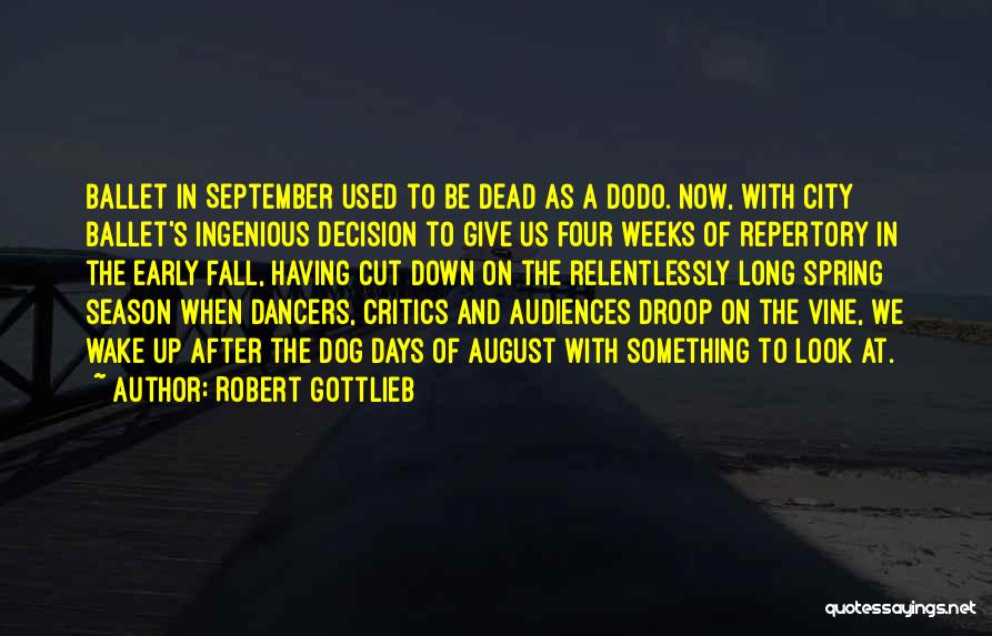 Early Wake Up Quotes By Robert Gottlieb