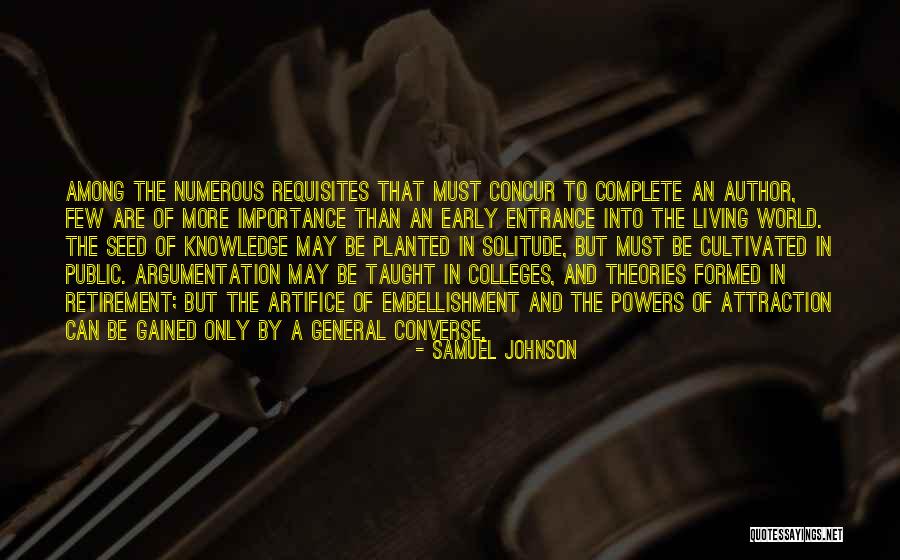 Early Writing Quotes By Samuel Johnson Early Writing Quotes By Samuel Johnson