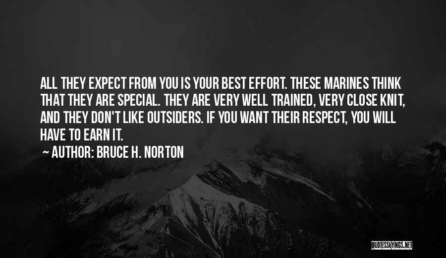 Earn Your Respect Quotes By Bruce H. Norton