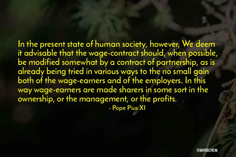 Earners Quotes By Pope Pius XI Earners Quotes By Pope Pius XI