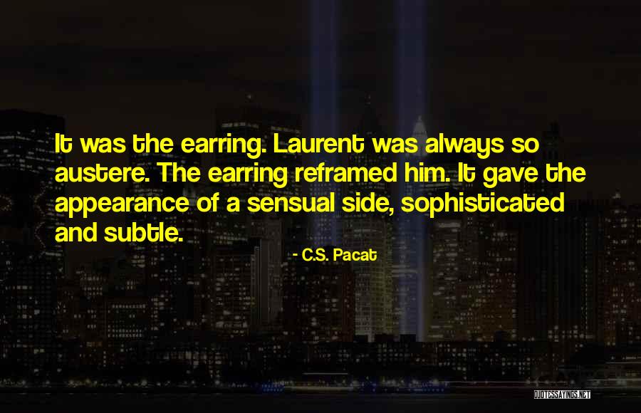 Earring With Quotes By C.S. Pacat Earring With Quotes By C.S. Pacat