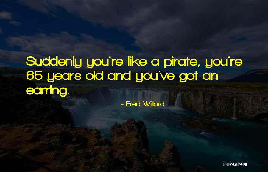 Earring With Quotes By Fred Willard Earring With Quotes By Fred Willard