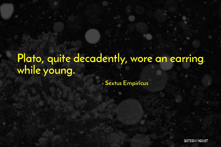 Earring With Quotes By Sextus Empiricus Earring With Quotes By Sextus Empiricus