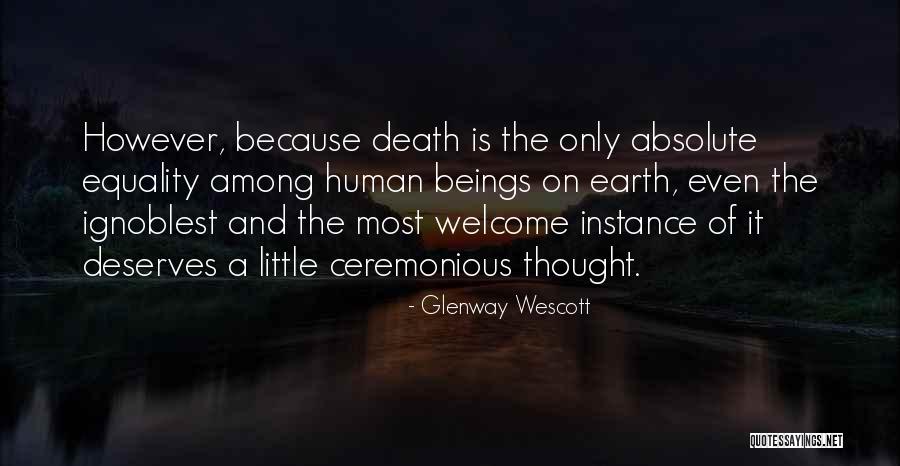 Earth And Death Quotes By Glenway Wescott