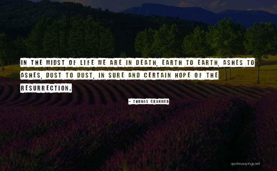 Earth And Death Quotes By Thomas Cranmer