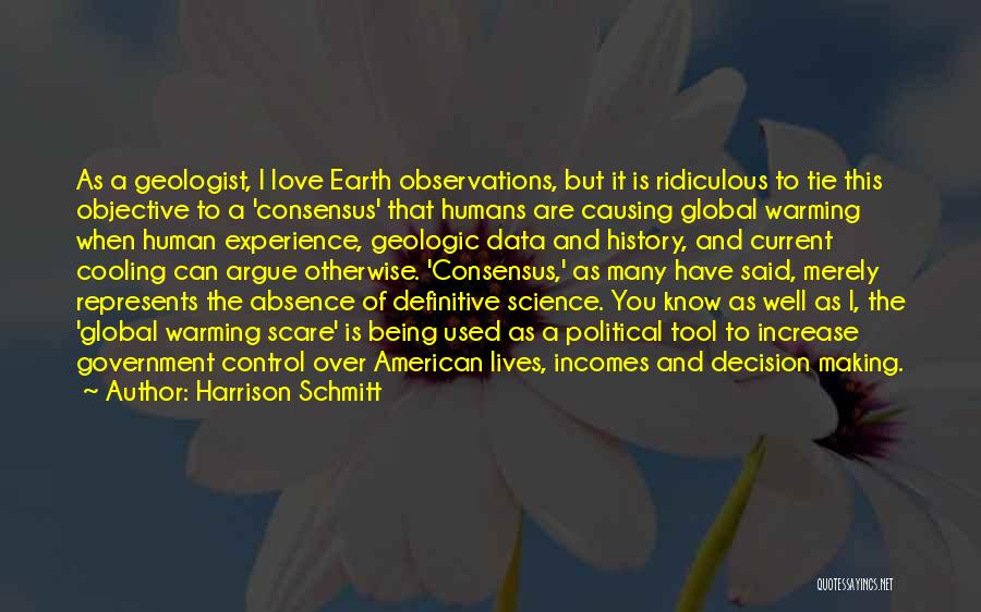 Earth And Humans Quotes By Harrison Schmitt