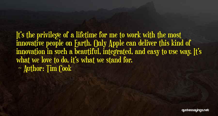 Earth And Love Quotes By Tim Cook