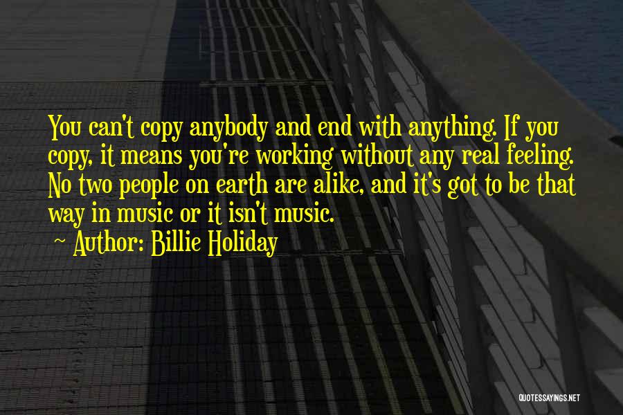 Earth And Music Quotes By Billie Holiday