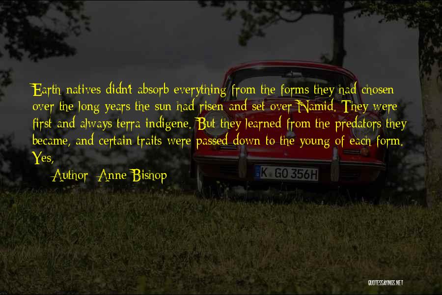 Earth And Sun Quotes By Anne Bishop