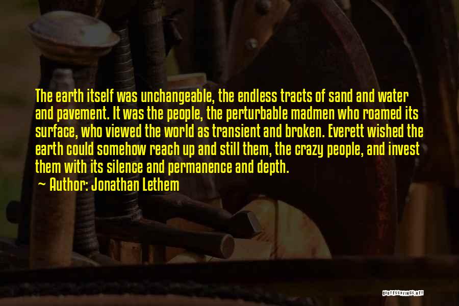 Earth And Water Quotes By Jonathan Lethem