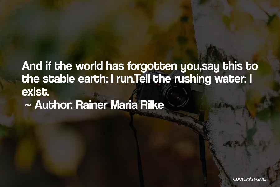 Earth And Water Quotes By Rainer Maria Rilke