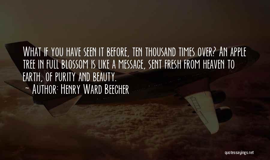 Earth Beauty Quotes By Henry Ward Beecher