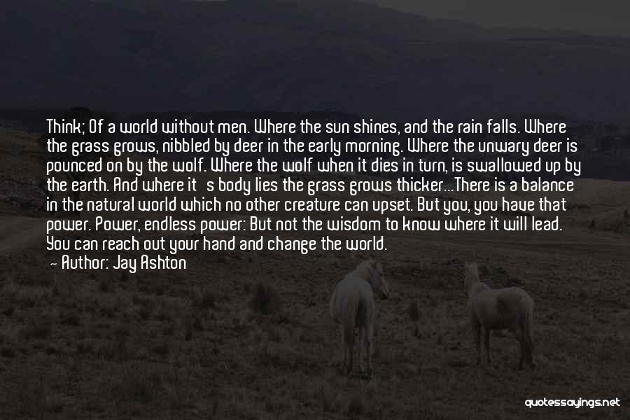 Earth In The Balance Quotes By Jay Ashton