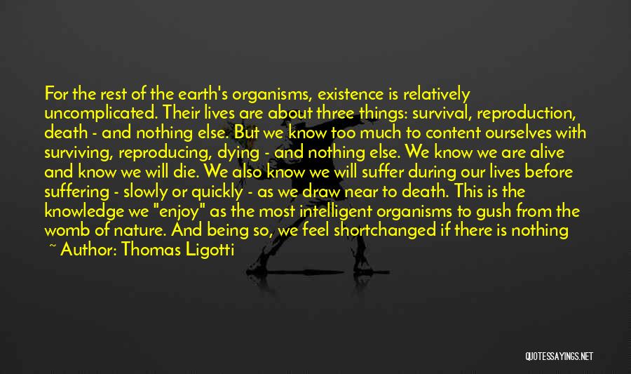 Earth Is Dying Quotes By Thomas Ligotti