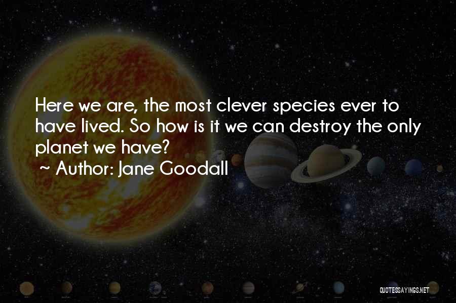 Earth Preservation Quotes By Jane Goodall