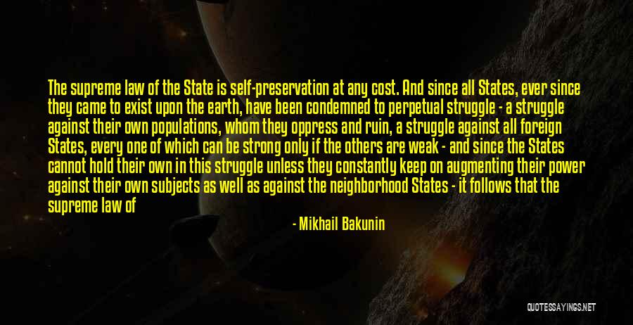 Earth Preservation Quotes By Mikhail Bakunin