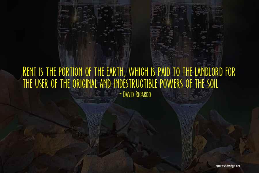 Earth Soil Quotes By David Ricardo