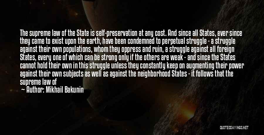 Earth Strong Quotes By Mikhail Bakunin