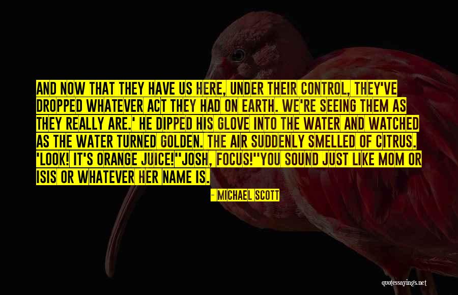 Earth Water Quotes By Michael Scott